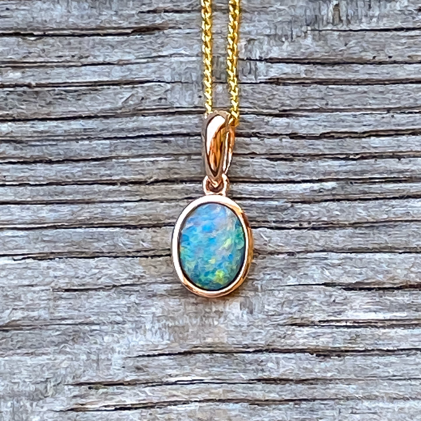 Rose Gold Plated Doublet Pendant