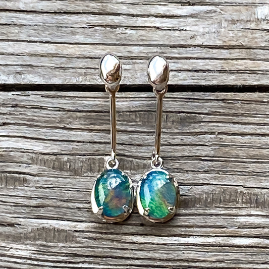 Sterling Silver Triplet Earrings